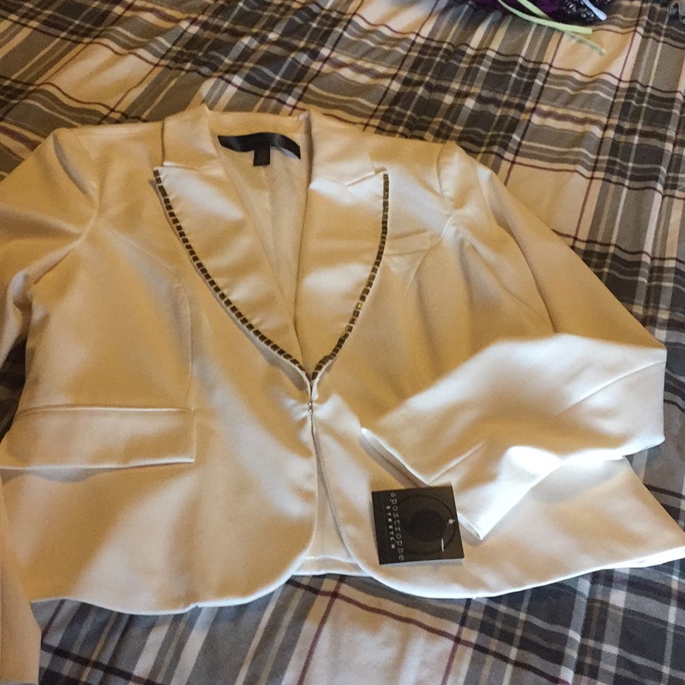 Cream colored suit